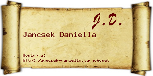 Jancsek Daniella névjegykártya